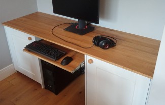 built in desk